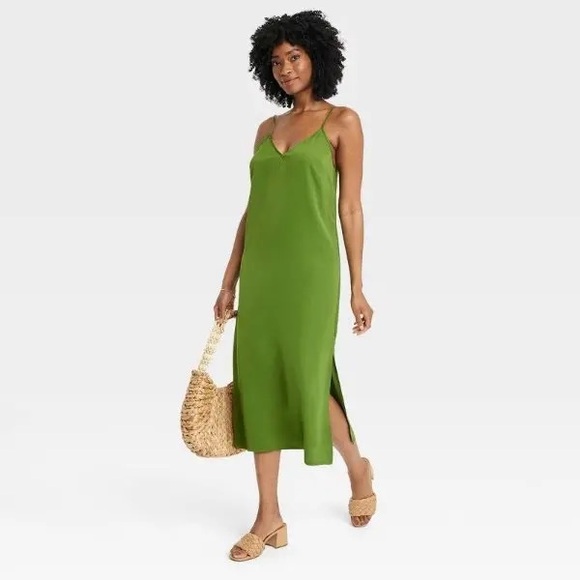 a new day Dresses & Skirts - a new day Green Slip Dress